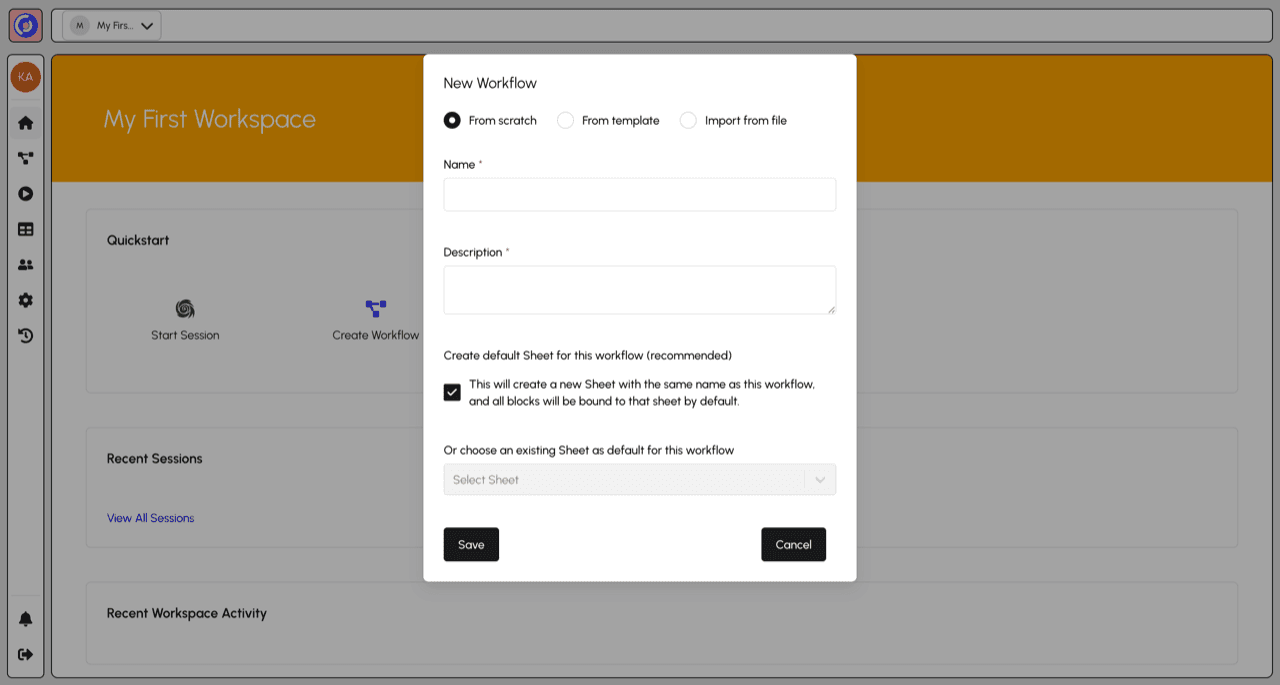Workflow Details Form