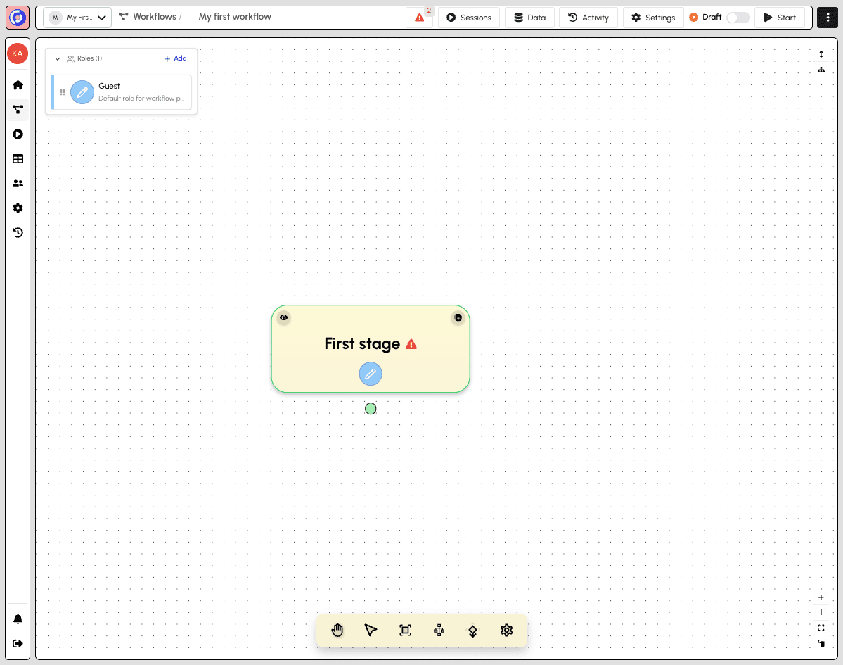Workflow Builder Start