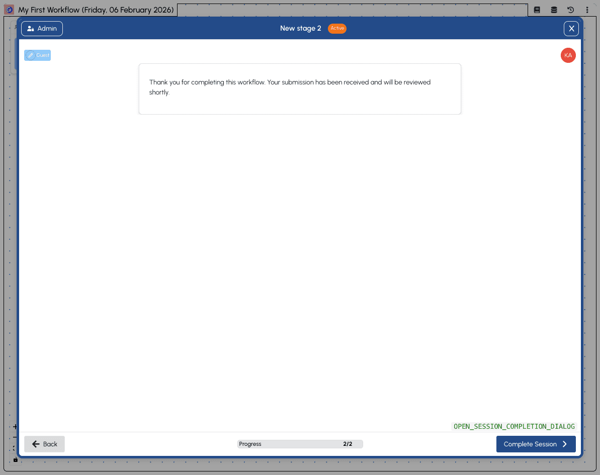Session Second Stage